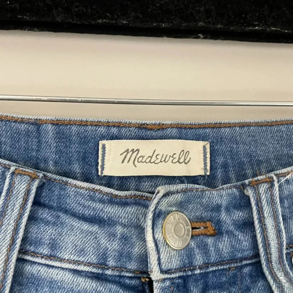 Madewell The Perfect Vintage Distressed Raw Hem Jeans Size 26 - Picture 3 of 8